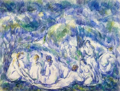 Badgäster av Paul Cézanne