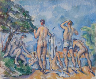 Badgäster av Paul Cézanne