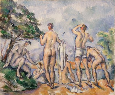 Badande av Paul Cézanne