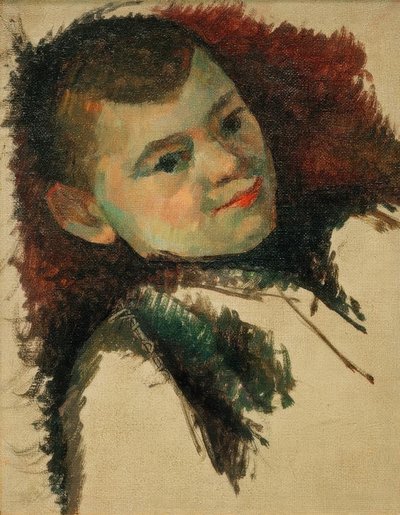 Porträtt av Paul Cézanne jun. av Paul Cézanne