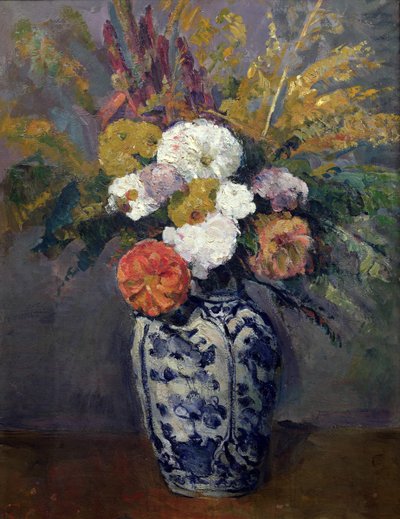 Dahlior, ca 1873 av Paul Cézanne