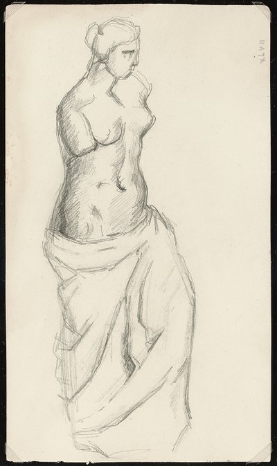 Från antiken: Venus de Milo, c.1872-73 av Paul Cézanne