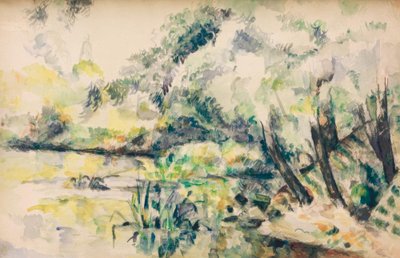 Marskigt vatten (nära Melun?) av Paul Cézanne