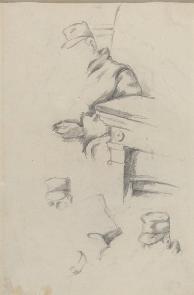 Konstnärens far [verso], c. 18651870. av Paul Cézanne