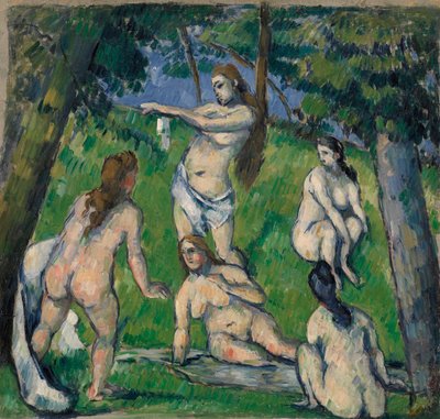 Fem badande av Paul Cézanne