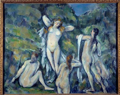 Fyra badande målning av Paul Cezanne (1839-1906) 1888 Köpenhamn, Carlberg Glyptotek av Paul Cézanne
