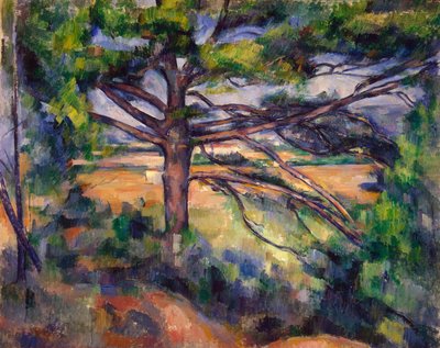 Stor furu och röd jord av Paul Cézanne