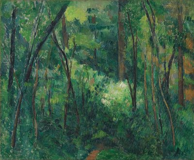 Interiör av en skog, ca 1885 av Paul Cézanne
