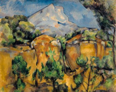 Berget Sainte-Victoire, sett från Bibémus av Paul Cézanne