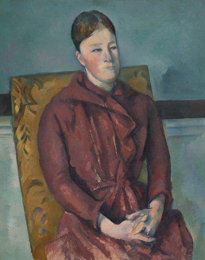 Madame Cezanne i en gul stol av Paul Cézanne