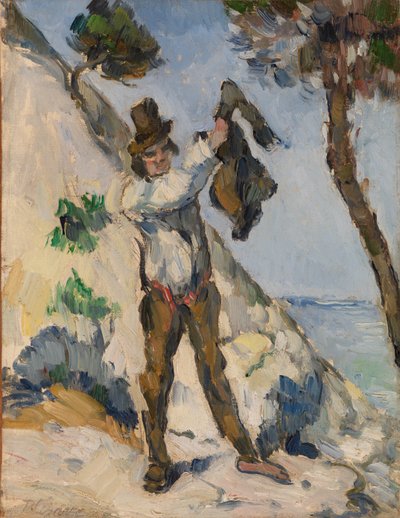 Man med en jacka av Paul Cézanne