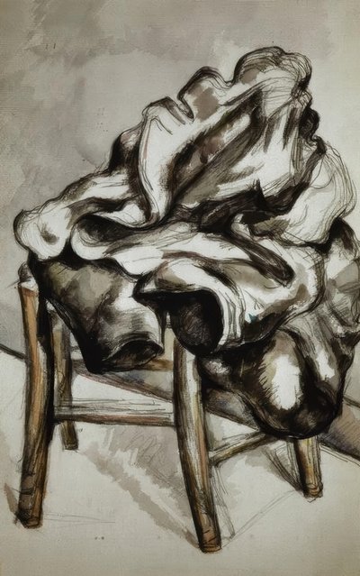 Kappa på en stol av Paul Cézanne
