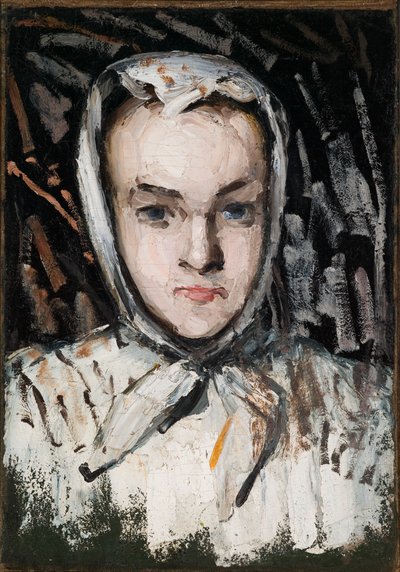 Marie Cézanne, konstnärens syster (recto), konstnärens mor (verso) av Paul Cézanne