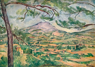 Mont Sainte-Victoire med stor tall, c1887. av Paul Cézanne