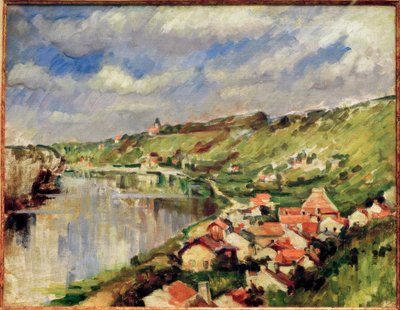 Landskap vid floden Oise av Paul Cézanne