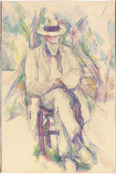 Porträtt av Vallier, 1904-06 av Paul Cézanne