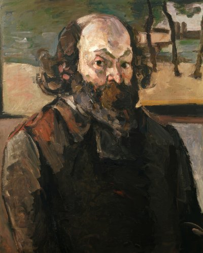 Porträtt av konstnären av Paul Cézanne