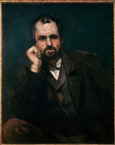 Porträtt av en man av Paul Cézanne