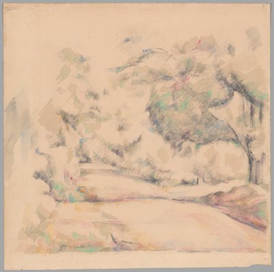 Vägen i Provence av Paul Cézanne