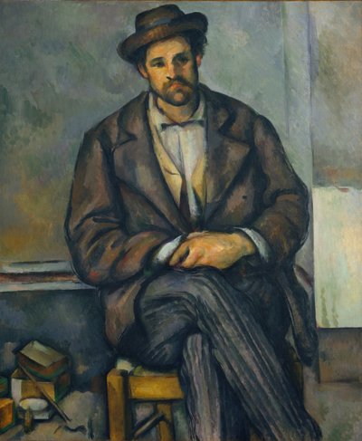 Sittande bonde, ca. 1892-96. av Paul Cézanne