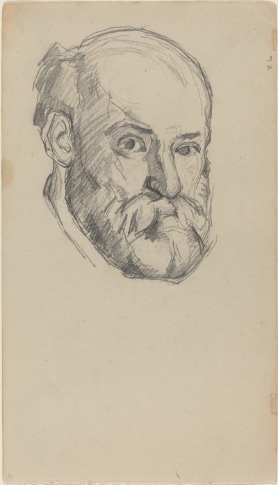Självporträtt [recto], c. 18801882. av Paul Cézanne