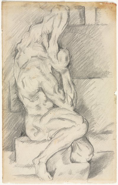 Skiss av anatomisk skulptur (recto) av Paul Cézanne