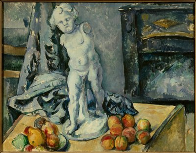 Stilleben med Amor i gipsmålning av Paul Cezanne (1839-1906) 1894 Sön. 0,63x0,81m. Stockholm. Nationalmuseum - Stilleben med gips Amor. Målning av Paul Cezanne (1839-1906) av Paul Cézanne