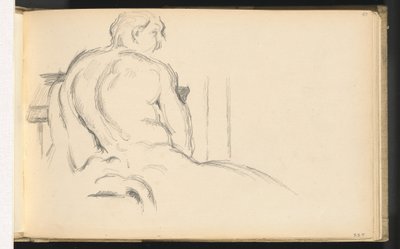 Studie av Pugets "Hercules Resting" av Paul Cézanne