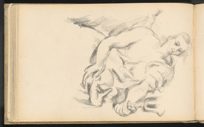 Studie av en ängel i Rubens "Profeten Elia" av Paul Cézanne