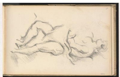 Studie av den allegoriska gestalten av hälsogeniet från Rubens "Födelse av Ludvig XIII i Fontainbleau" av Paul Cézanne
