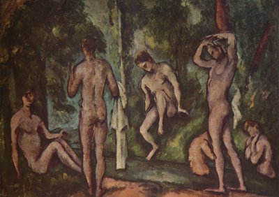 Badarna, 1894, 1937. av Paul Cézanne