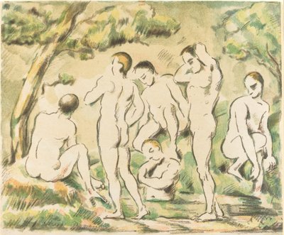 The Baders Small Plate, 1897. av Paul Cézanne
