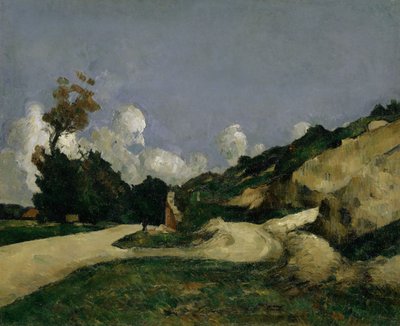 Landsvägen, c.1871 av Paul Cézanne