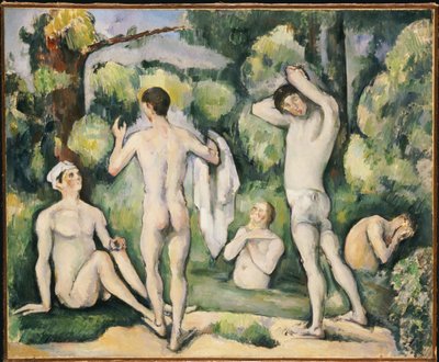 De fem badarna, ca 1880-82 av Paul Cézanne