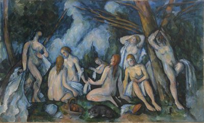 De stora badarna av Paul Cézanne