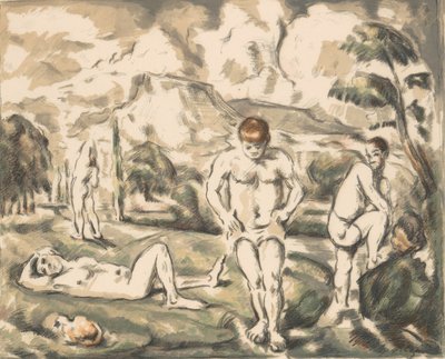 De stora badarna De stora badarna, ca. 1898., ca. 1898. av Paul Cézanne