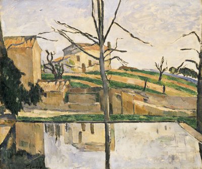 Poolen vid Jas de Bouffan, ca 1878 av Paul Cézanne