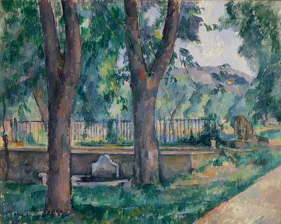 Poolen vid Jas de Bouffan, ca. 1885-86. av Paul Cézanne
