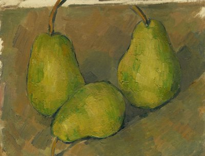 Tre päron av Paul Cézanne