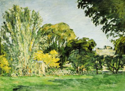 Träd vid Jas de Bouffan av Paul Cézanne