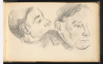 Två huvuden av Paul Cézanne