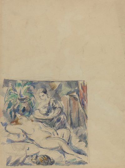 Vakna upp [verso] av Paul Cézanne