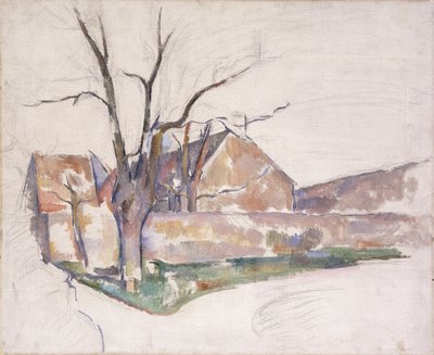 Vinterlandskap, c.1885 av Paul Cézanne