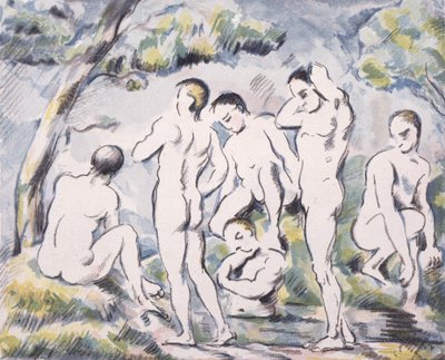 De små badarna av Paul Cézanne, Auguste Clot