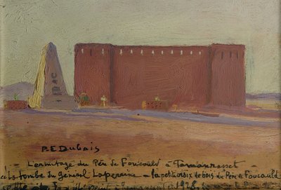 Eremitaget för fader Charles Eugene de Foucauld (1858-1916) på Tamanrasset av Paul Elie Dubois