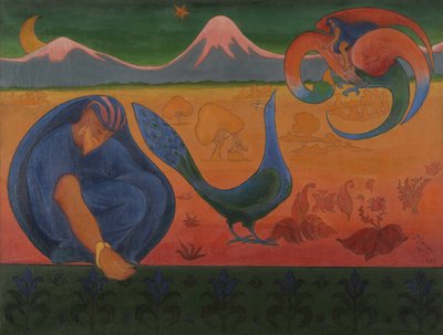 Det nabiska landskapet, 1890. av Paul Elie Ranson