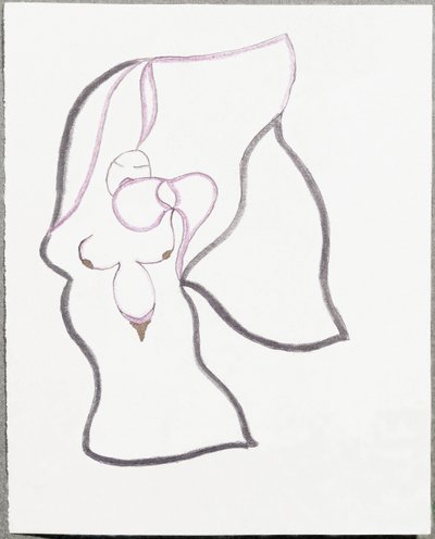 Kvinna-blomma (ritning av Paul Eluard