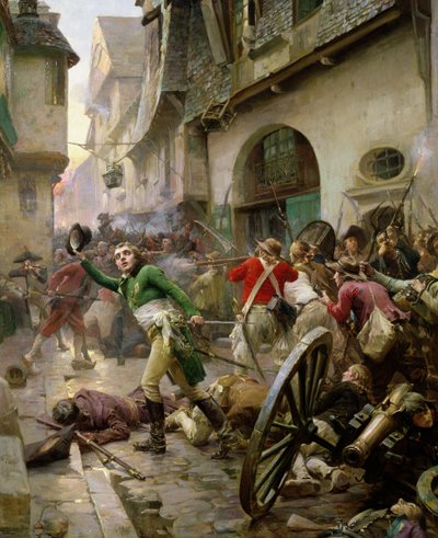 Henri de La Rochejaquelein (1772-94) vid slaget vid Cholet, 17 oktober 1793 av Paul Émile Boutigny