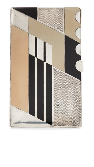 Cigarettfodral, ca 1925 (förgylld metall & lack) av Paul Emile Brandt