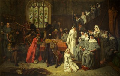 The Visitation and Surrender of Syon Nunnery, c.1846 (olja på duk) av Paul Falconer Poole